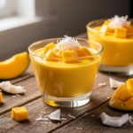 No-Bake Mango Coconut Pudding with Just 3 Ingredients