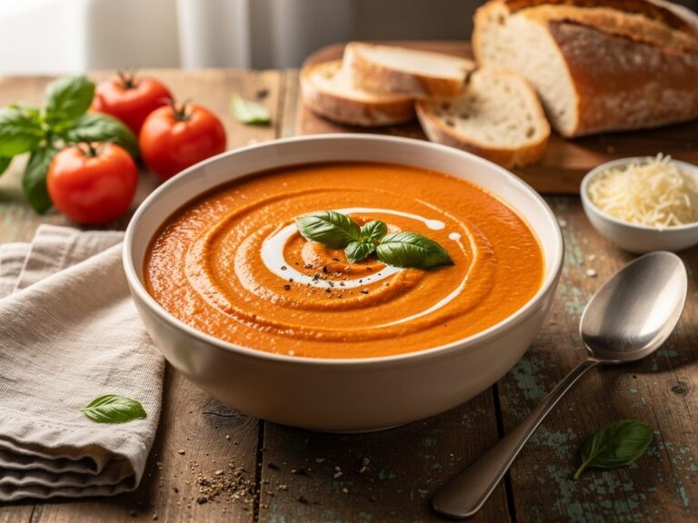 Creamy Tomato Basil Soup: A Budget-Friendly Freezer Meal the Whole Family Will Love
