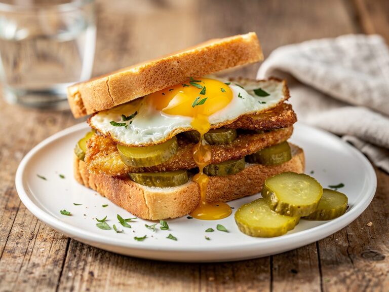 Pickle Fried Egg Sandwich That Actually Hits at 8am