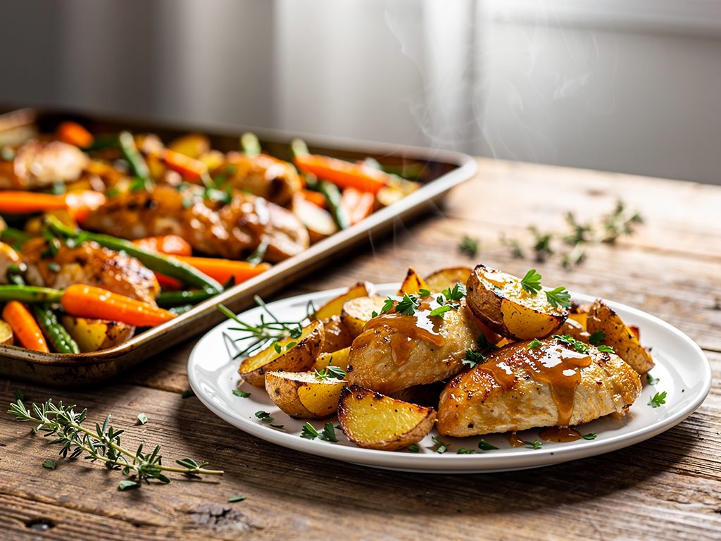 Sheet Pan Honey Mustard Chicken & Potatoes (Easy Weeknight Winner)
