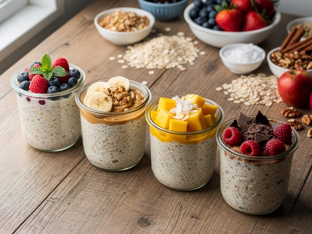 Overnight Oats Meal Prep: 5 Flavors to Get Your Week Ready